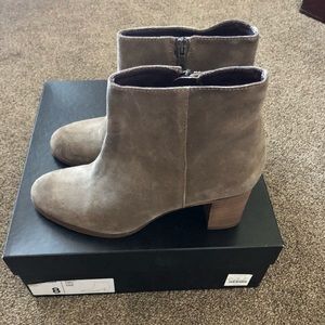 JCrew women’s suede bootie. Size 8